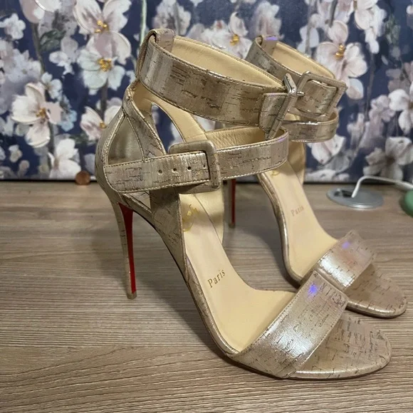 CHRISTIAN LOUBOUTIN Liege Pepite Multipot 100 Sandals - Picture 5 of 5